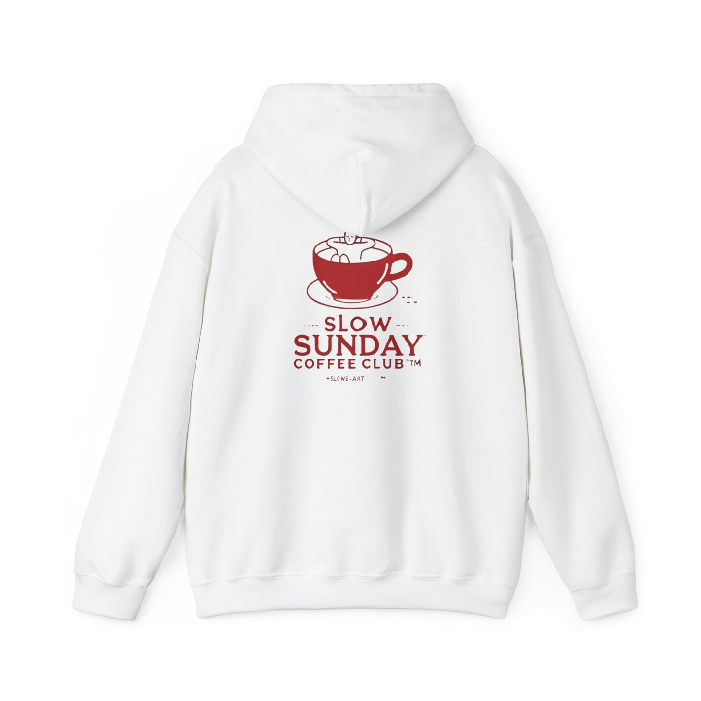 Slow Sunday Coffee Club™ Unisex Heavy Blend Hoodie - Cozy Sweatshirt for Coffee Lovers