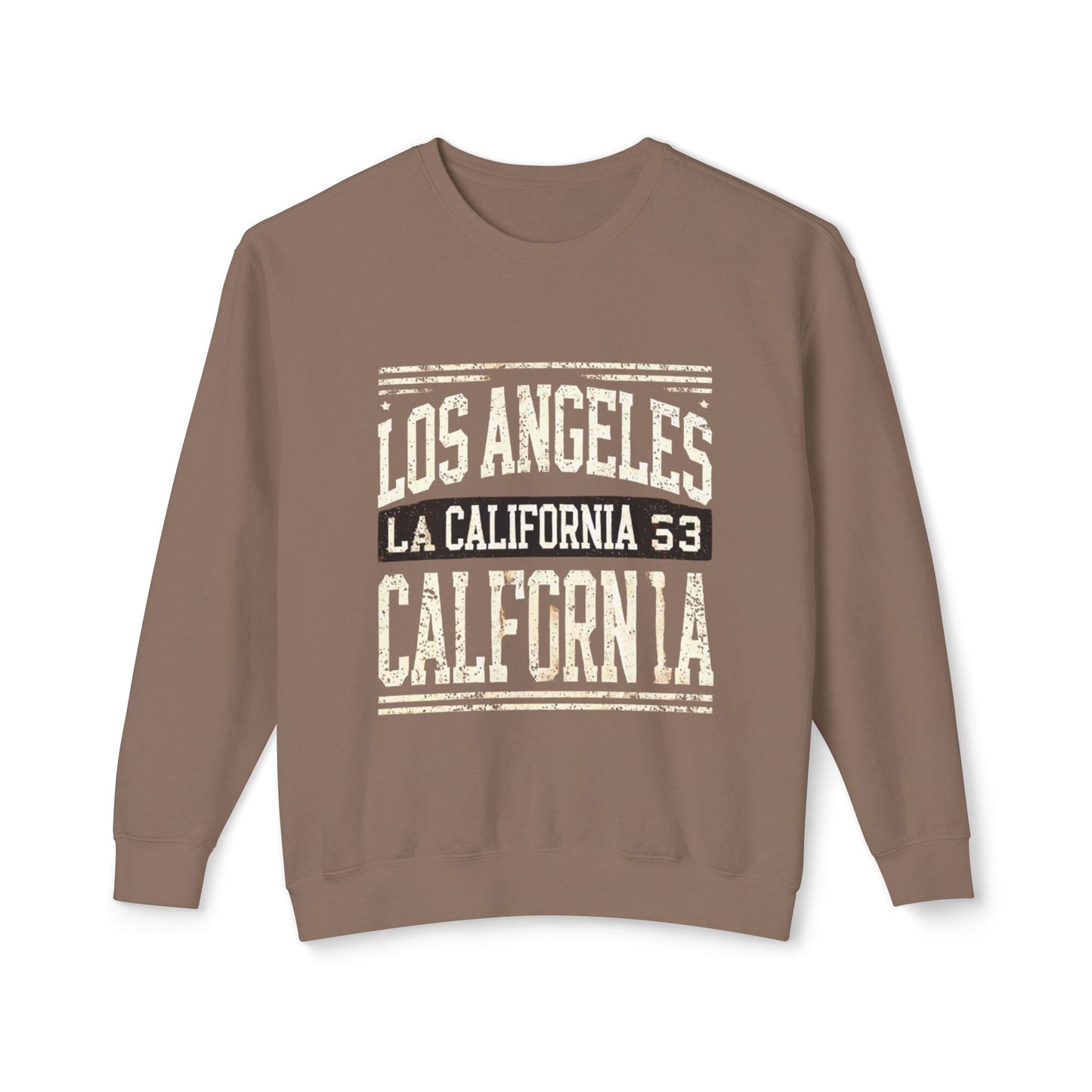 California Vibes Unisex Lightweight Crewneck Sweatshirt - Los Angeles Design