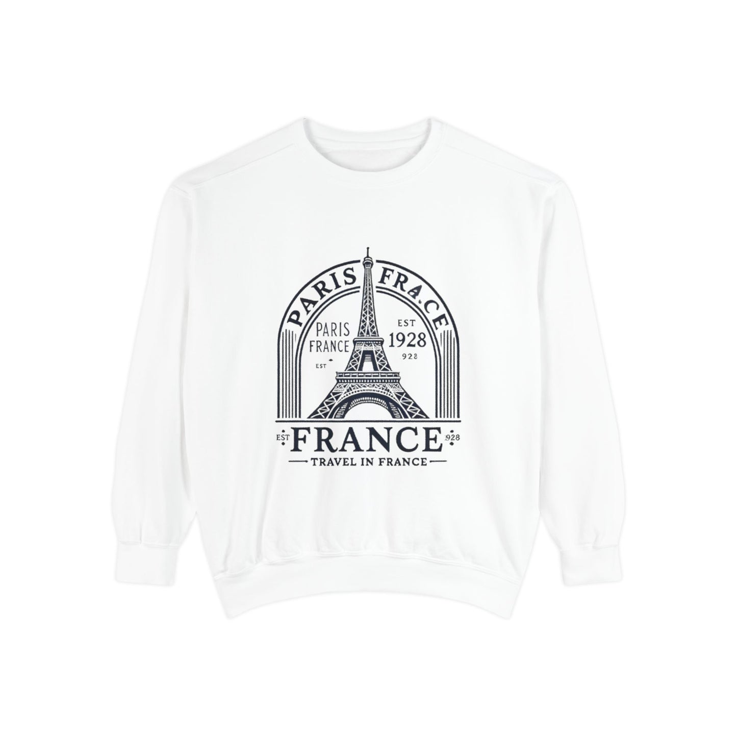 Paris France Travel Unisex Garment-Dyed Sweatshirt