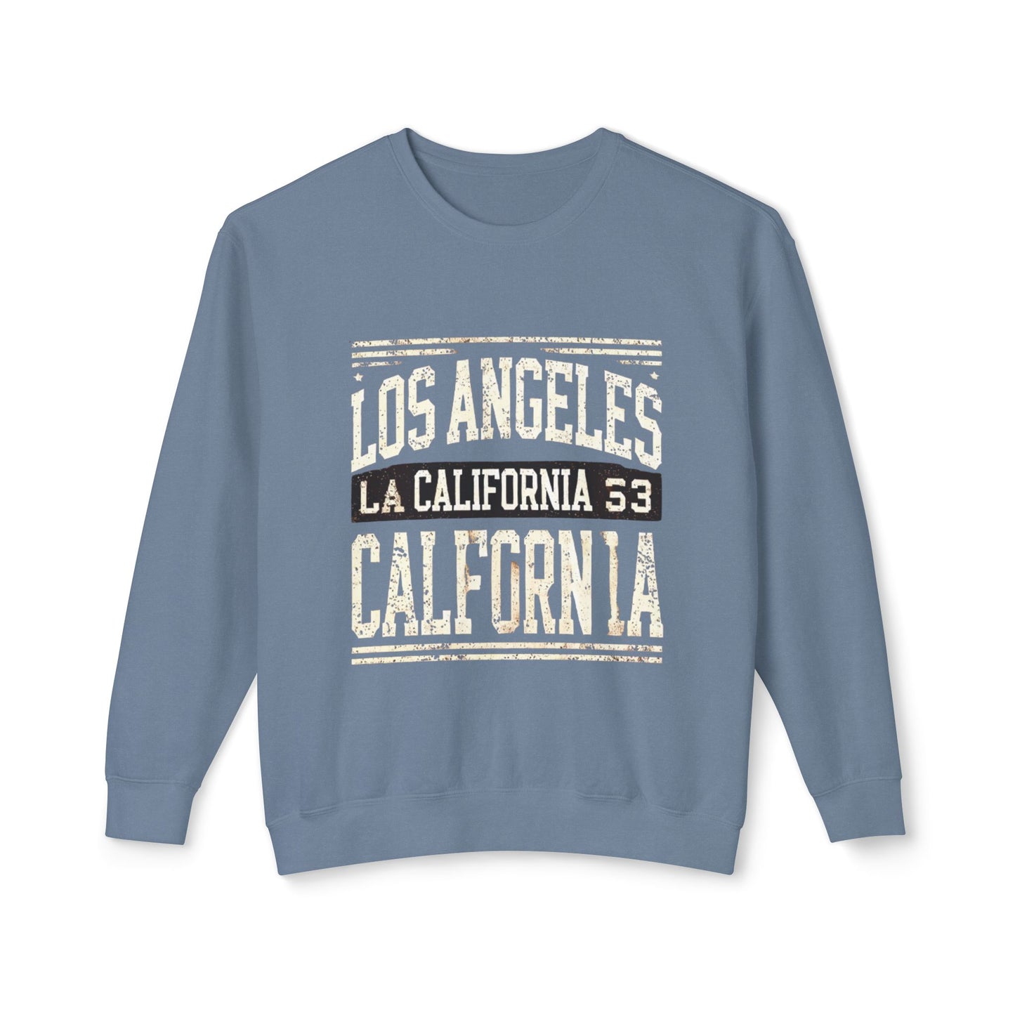 California Vibes Unisex Lightweight Crewneck Sweatshirt - Los Angeles Design