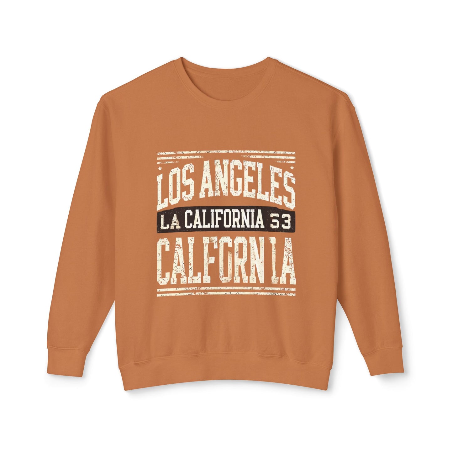 California Vibes Unisex Lightweight Crewneck Sweatshirt - Los Angeles Design