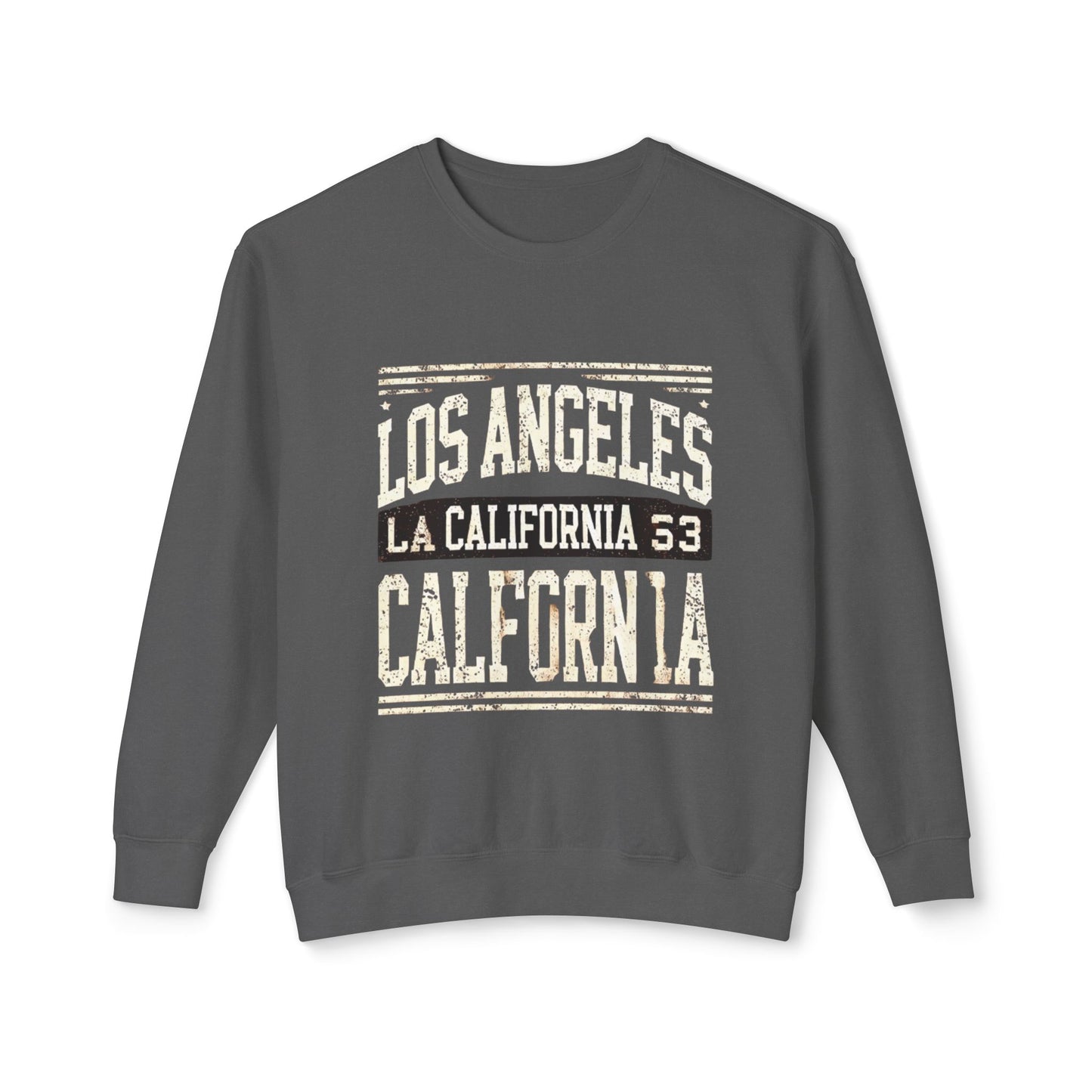 California Vibes Unisex Lightweight Crewneck Sweatshirt - Los Angeles Design