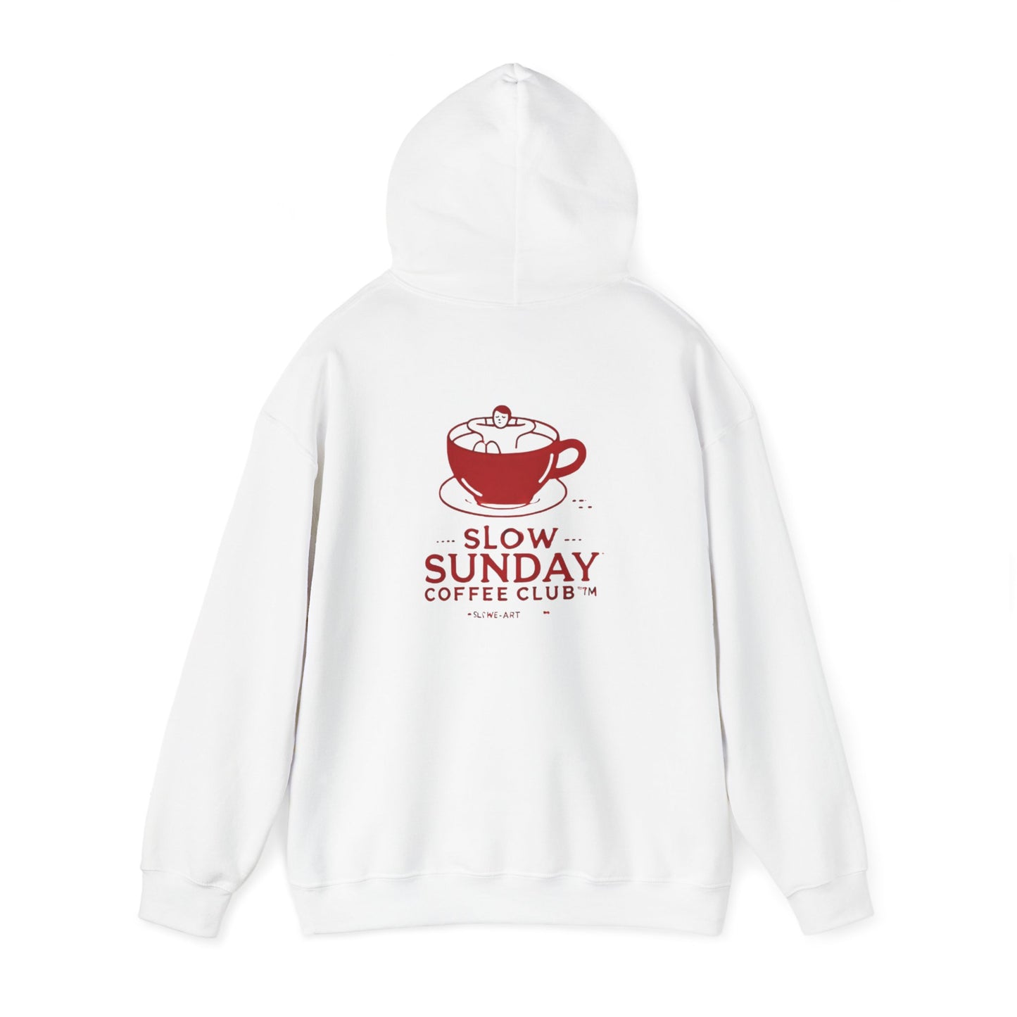 Slow Sunday Coffee Club™ Unisex Heavy Blend Hoodie - Cozy Sweatshirt for Coffee Lovers